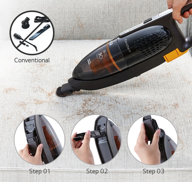 VS8400SCW LG Cordless Vacuum Cleaner with 2 in 1 Handstick Smart